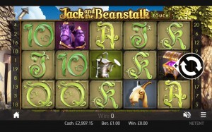 A screenshot from the tablet version of Jack and the Beanstalk