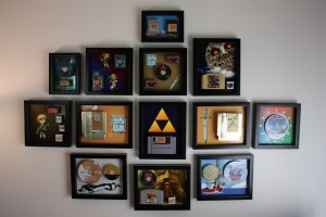 A great idea to put  your favourite childhood games on the wall.